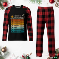 Funny Retirement Gift Plaid Pajama Set New Benefits Package Retro Retired 2026