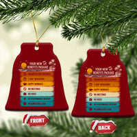 Funny Retirement Gift Ceramic Ornament New Benefits Package Retro Retired 2026