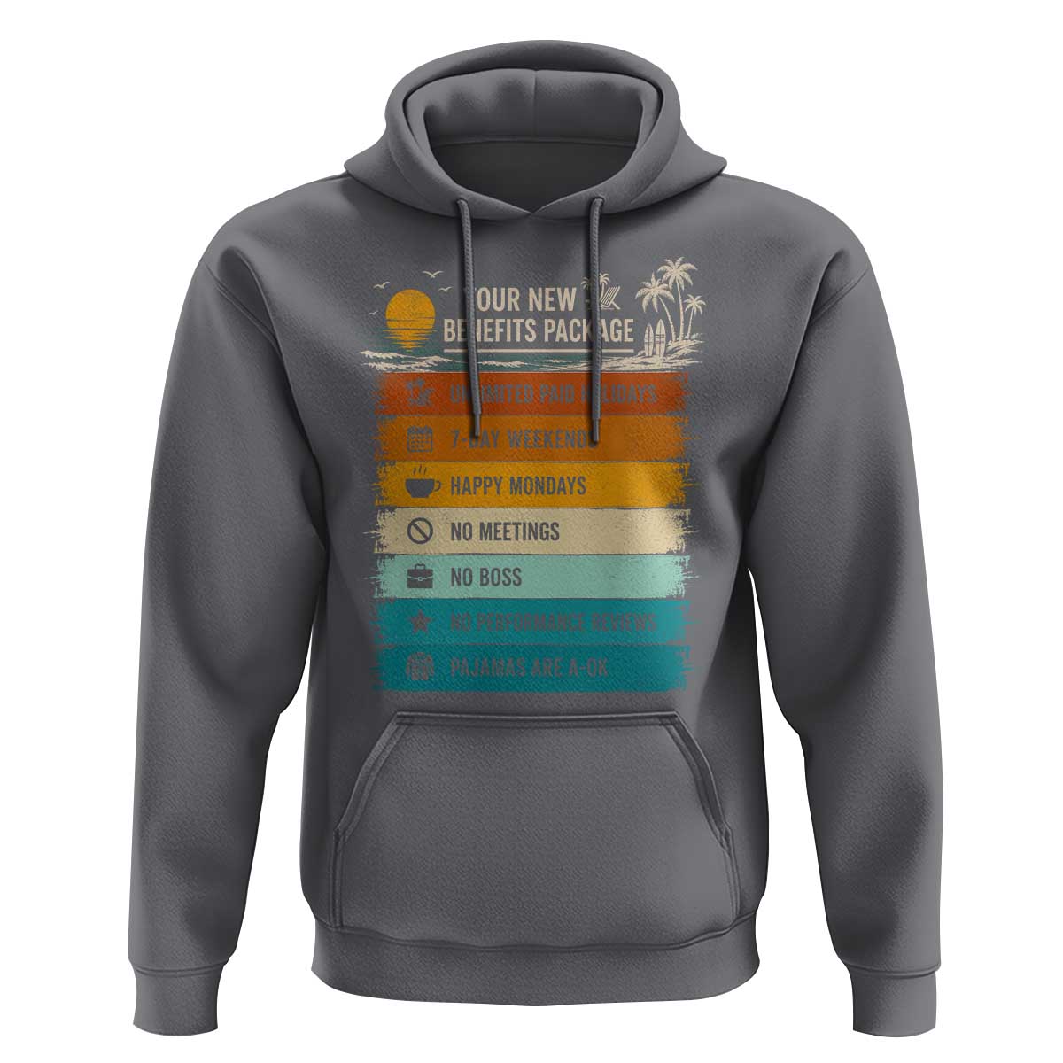 Funny Retirement Gift Hoodie New Benefits Package Retro Retired 2026
