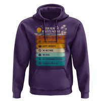 Funny Retirement Gift Hoodie New Benefits Package Retro Retired 2026