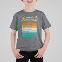 Funny Retirement Gift T Shirt For Kid New Benefits Package Retro Retired 2026