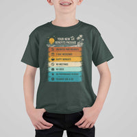 Funny Retirement Gift T Shirt For Kid New Benefits Package Retro Retired 2026