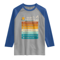 Funny Retirement Gift Raglan Shirt New Benefits Package Retro Retired 2026