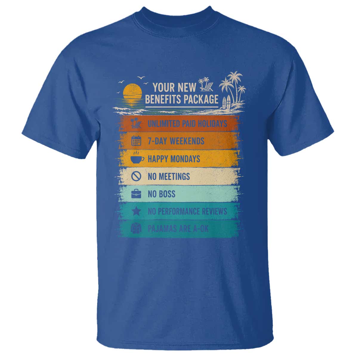 Funny Retirement Gift T Shirt New Benefits Package Retro Retired 2026