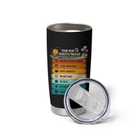 Funny Retirement Gift Tumbler Cup New Benefits Package Retro Retired 2026