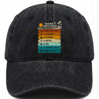 Funny Retirement Gift Washed Cotton Baseball Cap New Benefits Package Retro Retired 2026