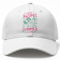 Retro Tired Moms Summer Club Baseball Cap Funny Mama Beach Vacation Gift