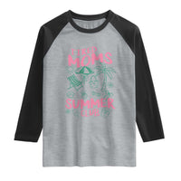 Retro Tired Moms Summer Club Raglan Shirt Funny Mama Beach Vacation Gift