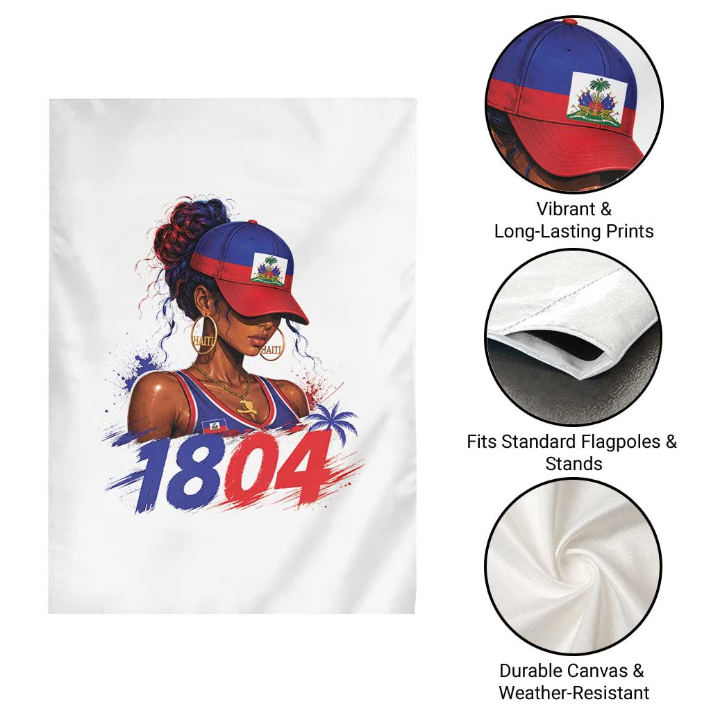 Haitian Revolution 1804 Garden Flag Haiti Flag Independence Day Haitian Girl Graphic
