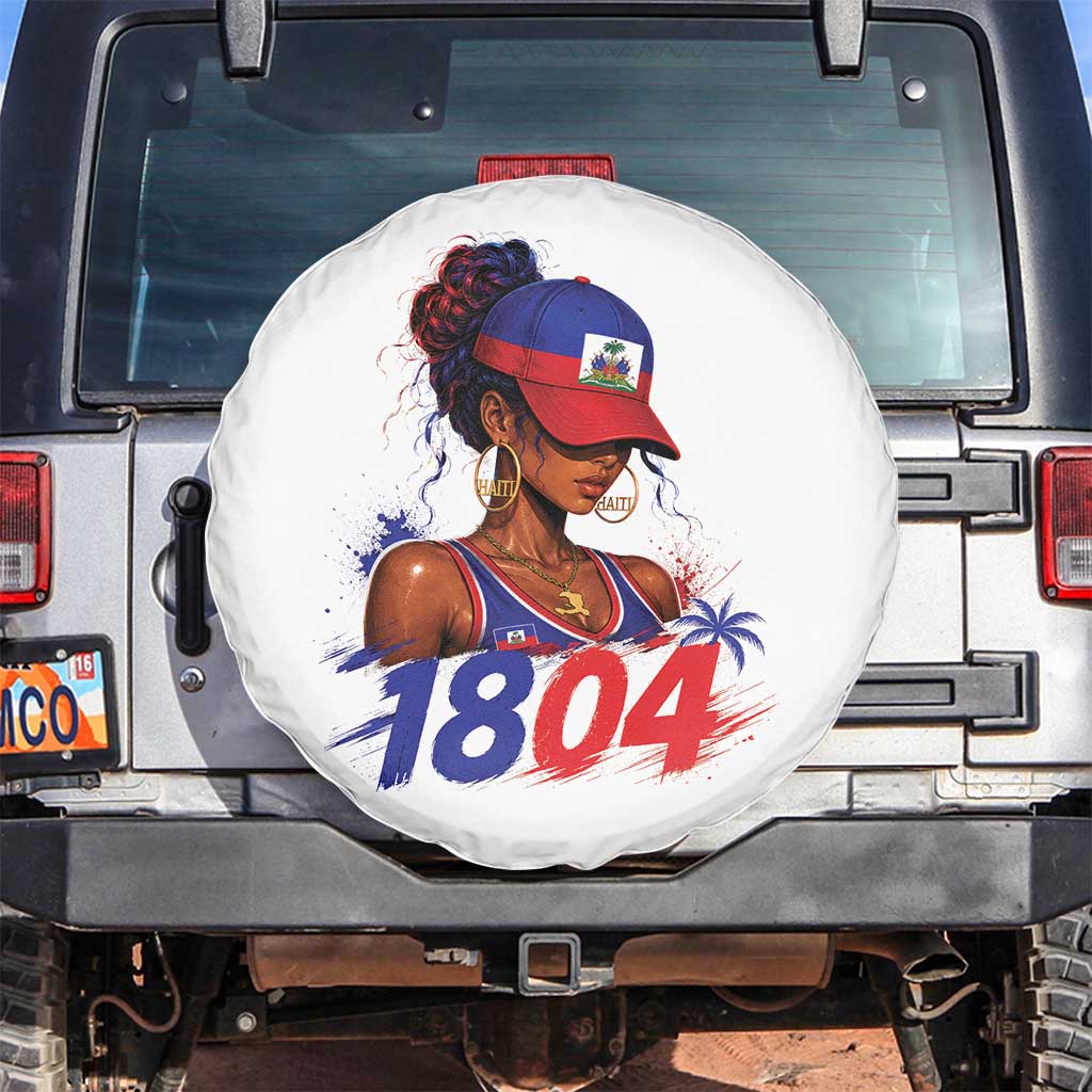 Haitian Revolution 1804 Spare Tire Cover Haiti Flag Independence Day Haitian Girl Graphic