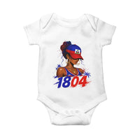 Haitian Revolution 1804 Baby Onesie Haiti Flag Independence Day Haitian Girl Graphic