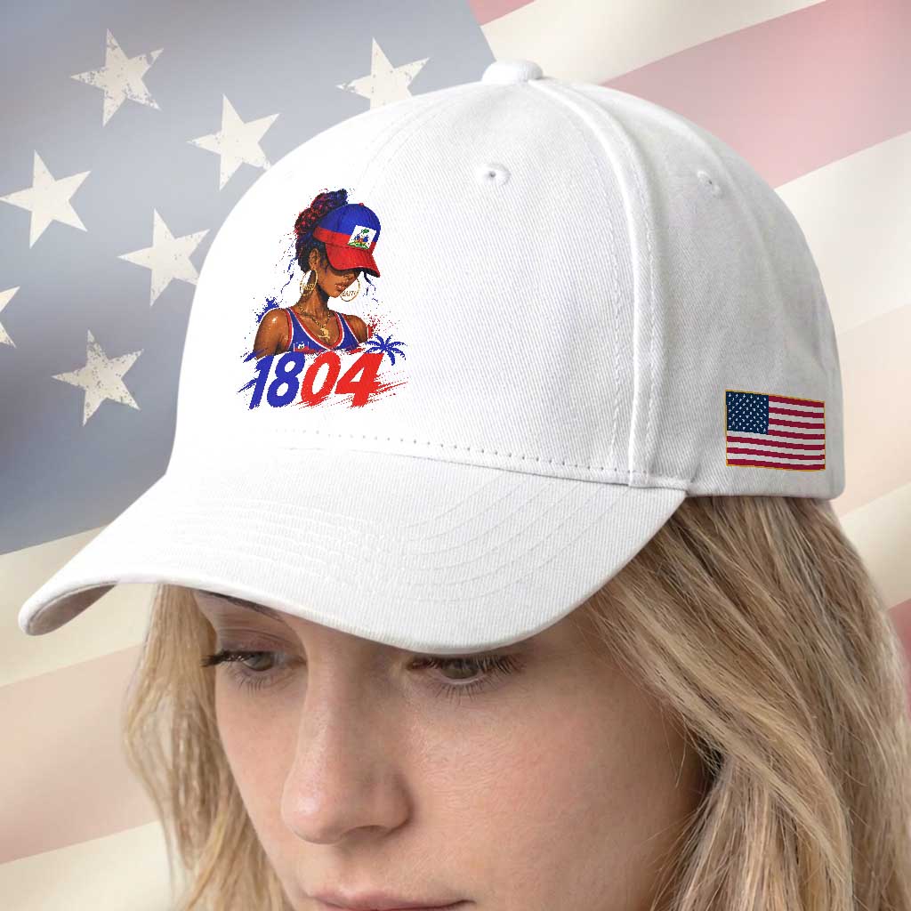 Haitian Revolution 1804 Baseball Cap Haiti Flag Independence Day Haitian Girl Graphic
