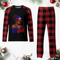 Haitian Revolution 1804 Plaid Pajama Set Haiti Flag Independence Day Haitian Girl Graphic
