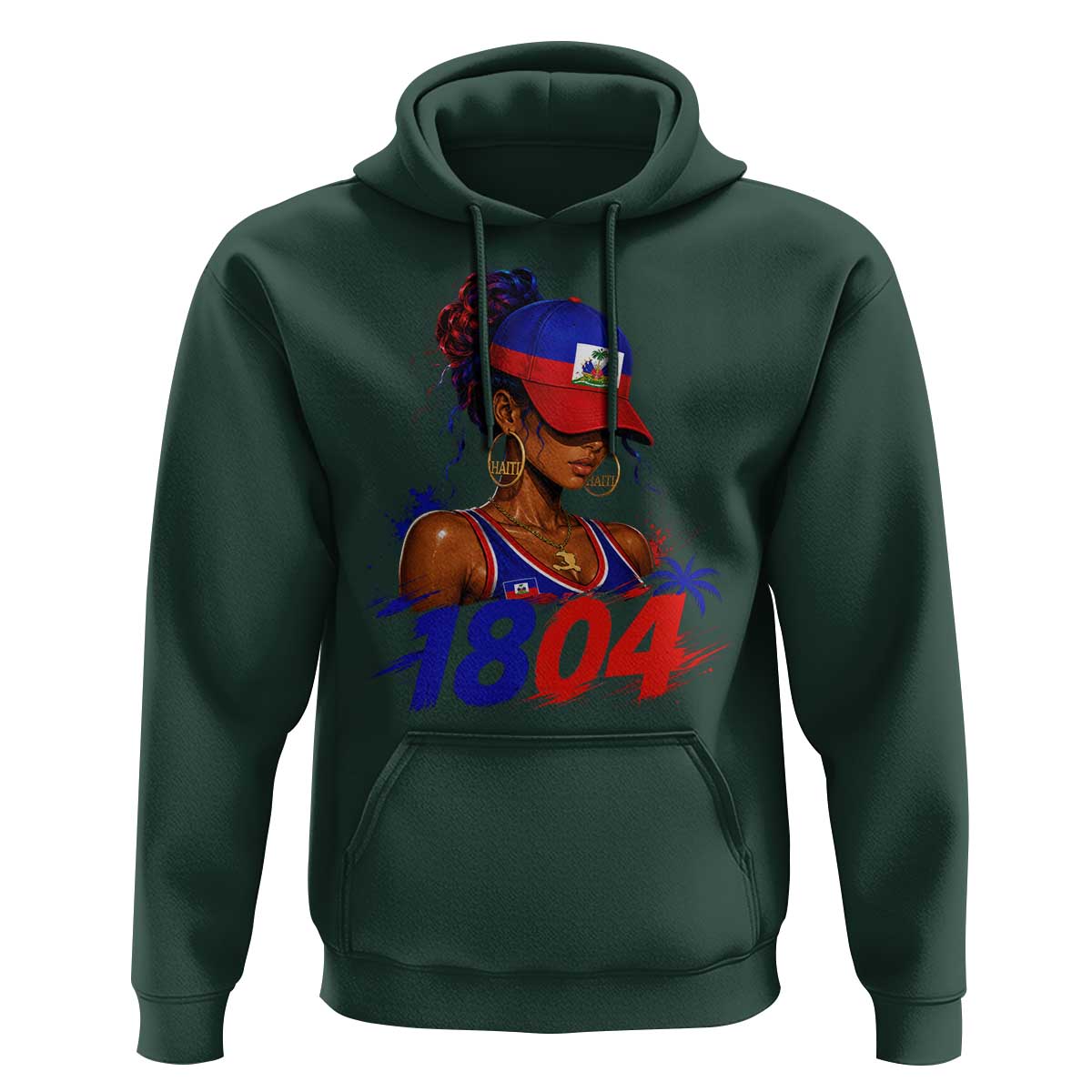 Haitian Revolution 1804 Hoodie Haiti Flag Independence Day Haitian Girl Graphic