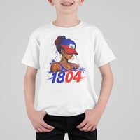 Haitian Revolution 1804 T Shirt For Kid Haiti Flag Independence Day Haitian Girl Graphic