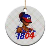 Haitian Revolution 1804 Ceramic Ornament Haiti Flag Independence Day Haitian Girl Graphic