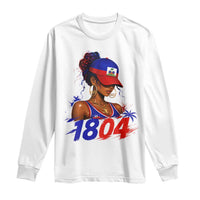 Haitian Revolution 1804 Long Sleeve Shirt Haiti Flag Independence Day Haitian Girl Graphic