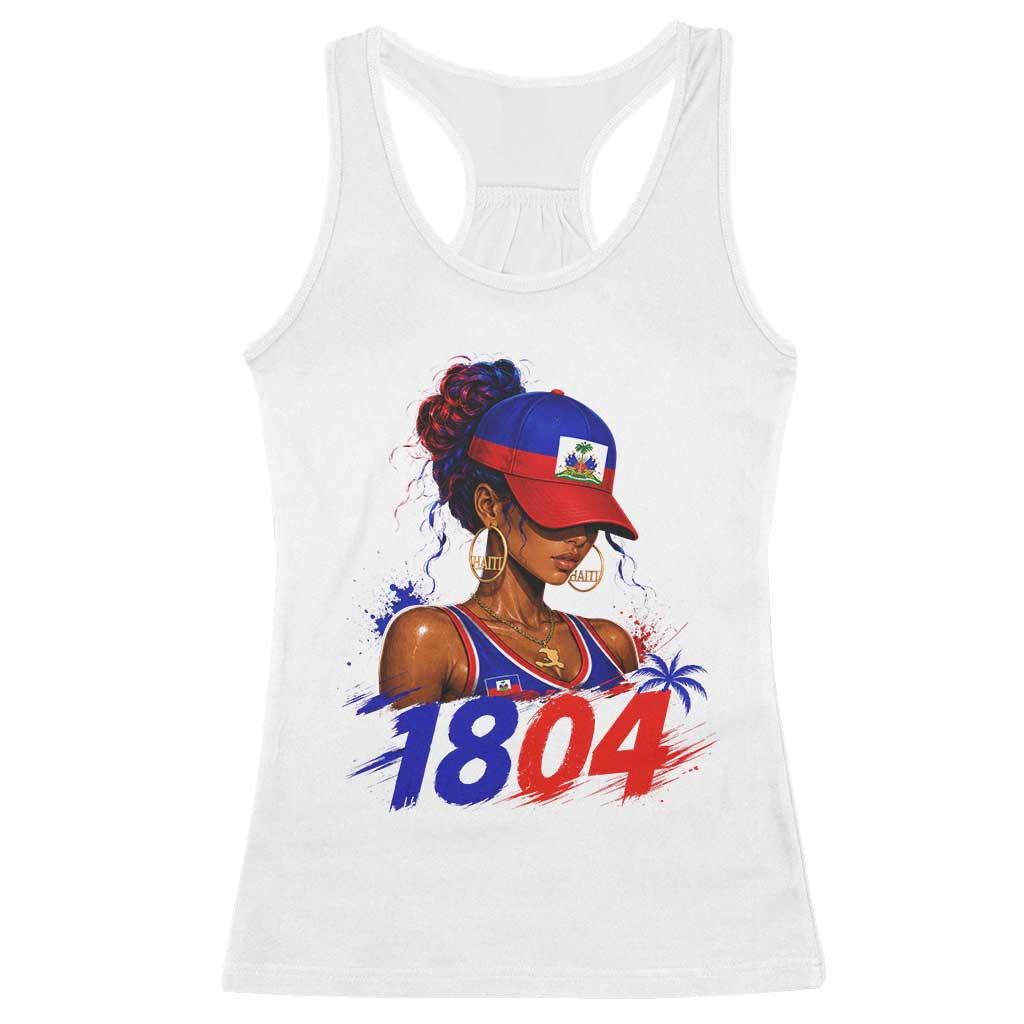 Haitian Revolution 1804 Racerback Tank Top Haiti Flag Independence Day Haitian Girl Graphic