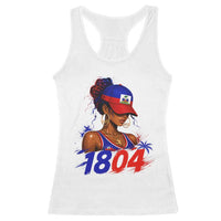 Haitian Revolution 1804 Racerback Tank Top Haiti Flag Independence Day Haitian Girl Graphic