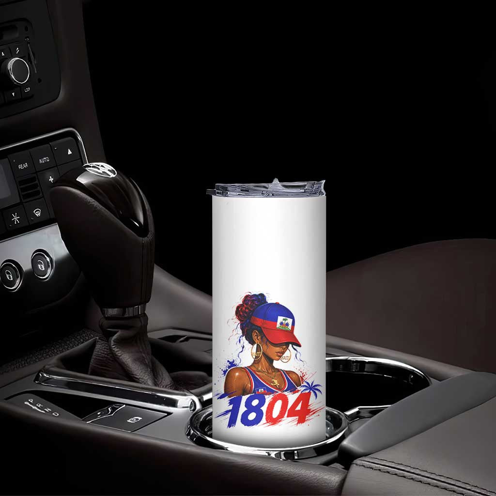 Haitian Revolution 1804 Skinny Tumbler Haiti Flag Independence Day Haitian Girl Graphic
