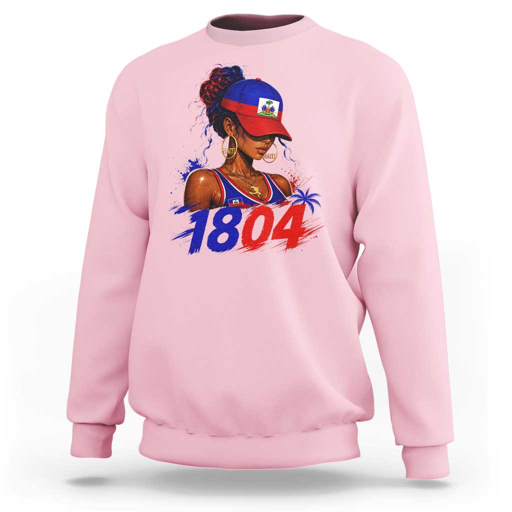 Haitian Revolution 1804 Sweatshirt Haiti Flag Independence Day Haitian Girl Graphic