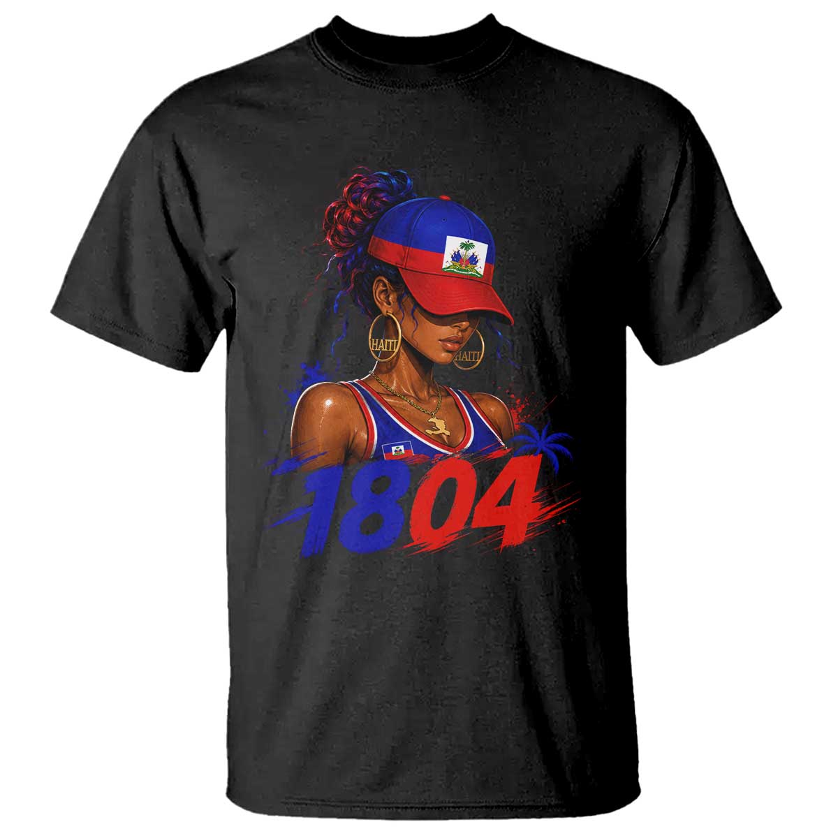 Haitian Revolution 1804 T Shirt Haiti Flag Independence Day Haitian Girl Graphic