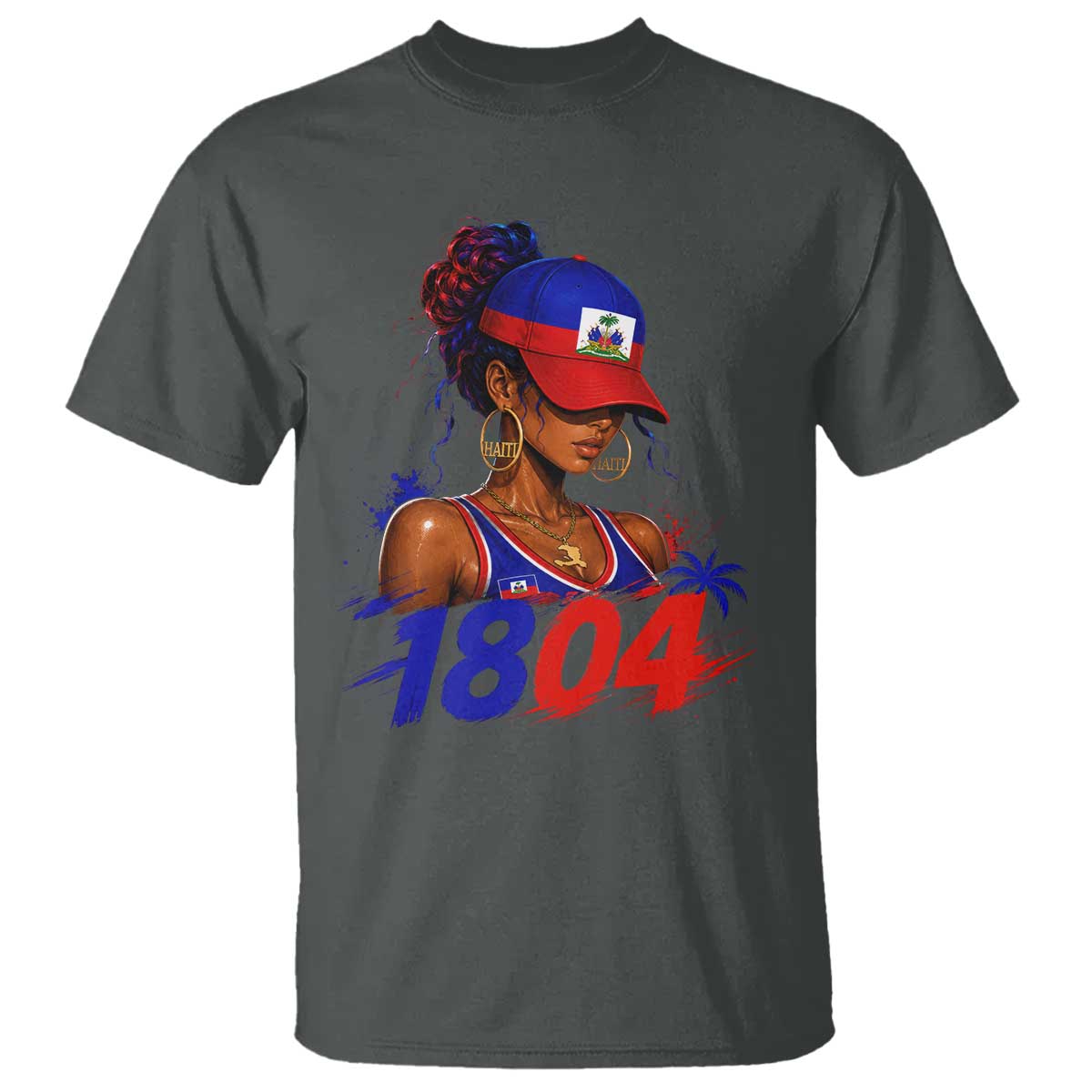 Haitian Revolution 1804 T Shirt Haiti Flag Independence Day Haitian Girl Graphic