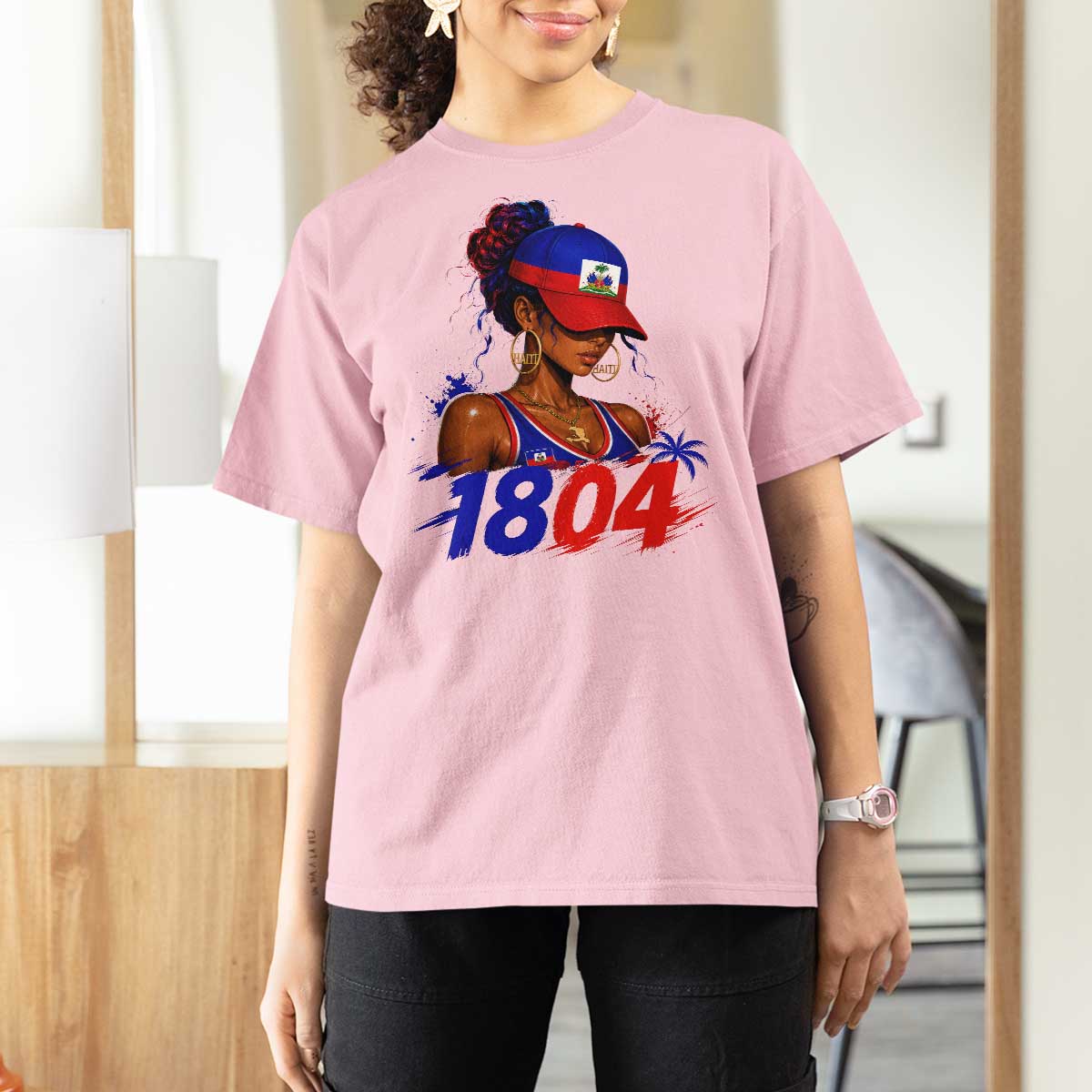 Haitian Revolution 1804 T Shirt For Women Haiti Flag Independence Day Haitian Girl Graphic