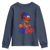 Haitian Revolution 1804 Youth Sweatshirt Haiti Flag Independence Day Haitian Girl Graphic