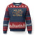 No Kings in USA Ugly Christmas Sweater Vintage Old American Flag We The People - Wonder Print Shop