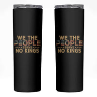 No Kings in USA Skinny Tumbler Vintage Old American Flag We The People - Wonder Print Shop
