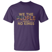 No Kings in USA T Shirt Vintage Old American Flag We The People - Wonder Print Shop