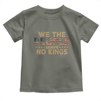 No Kings in USA Toddler T Shirt Vintage Old American Flag We The People - Wonder Print Shop