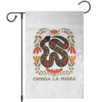 Immigrant Rights Garden Flag Chinga La Migra - Wonder Print Shop