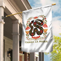 Immigrant Rights Garden Flag Chinga La Migra - Wonder Print Shop