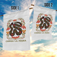 Immigrant Rights Garden Flag Chinga La Migra - Wonder Print Shop