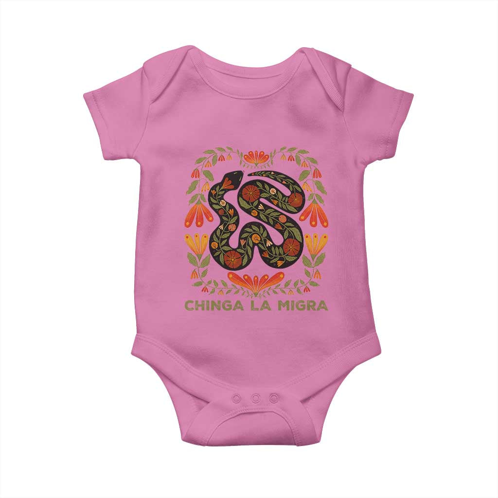 Immigrant Rights Baby Onesie Chinga La Migra - Wonder Print Shop