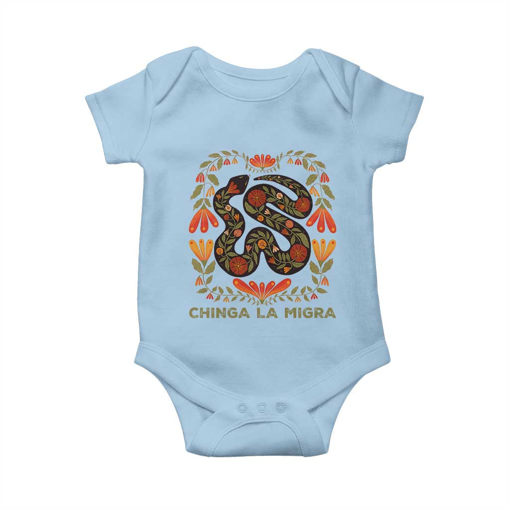 Immigrant Rights Baby Onesie Chinga La Migra - Wonder Print Shop