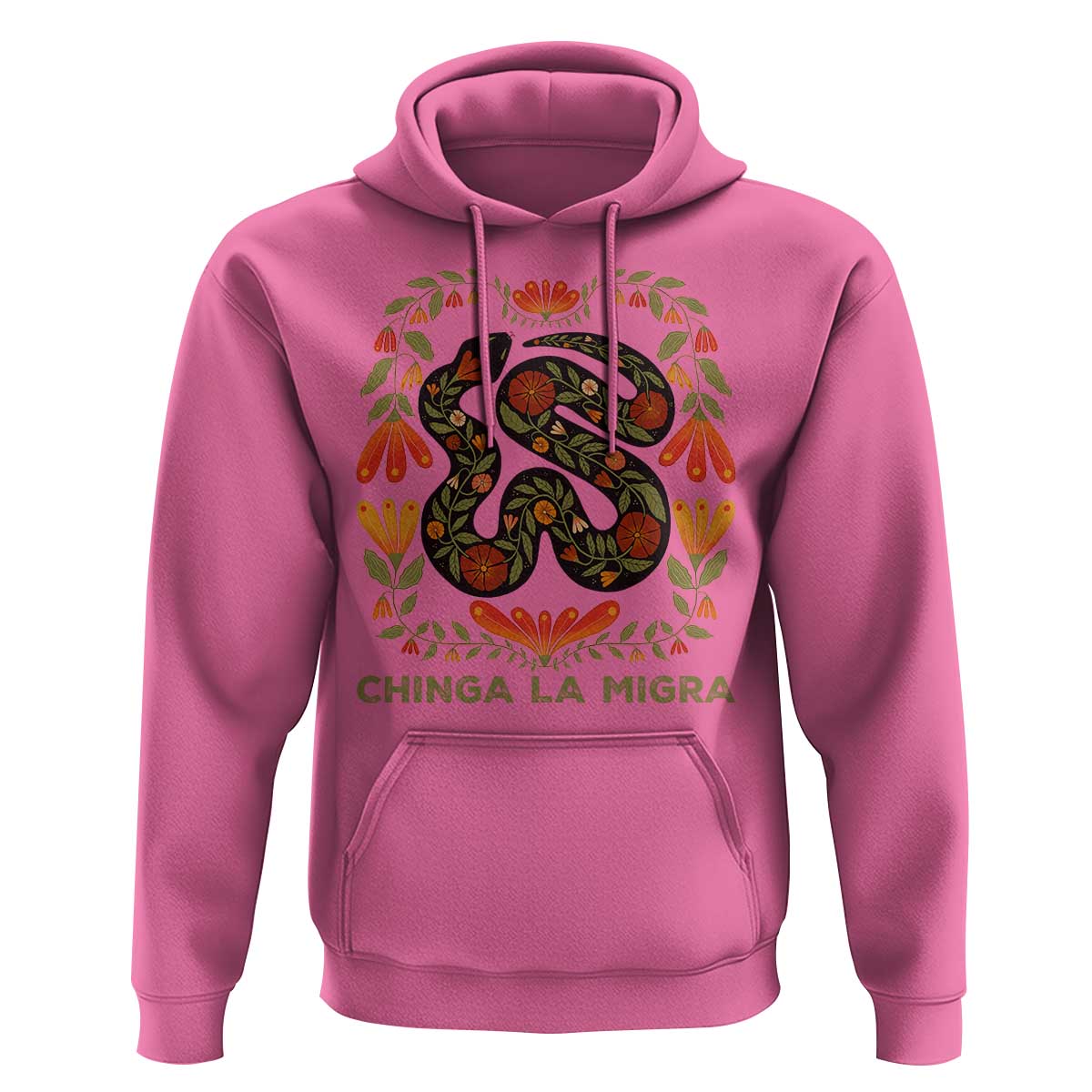 Immigrant Rights Hoodie Chinga La Migra - Wonder Print Shop