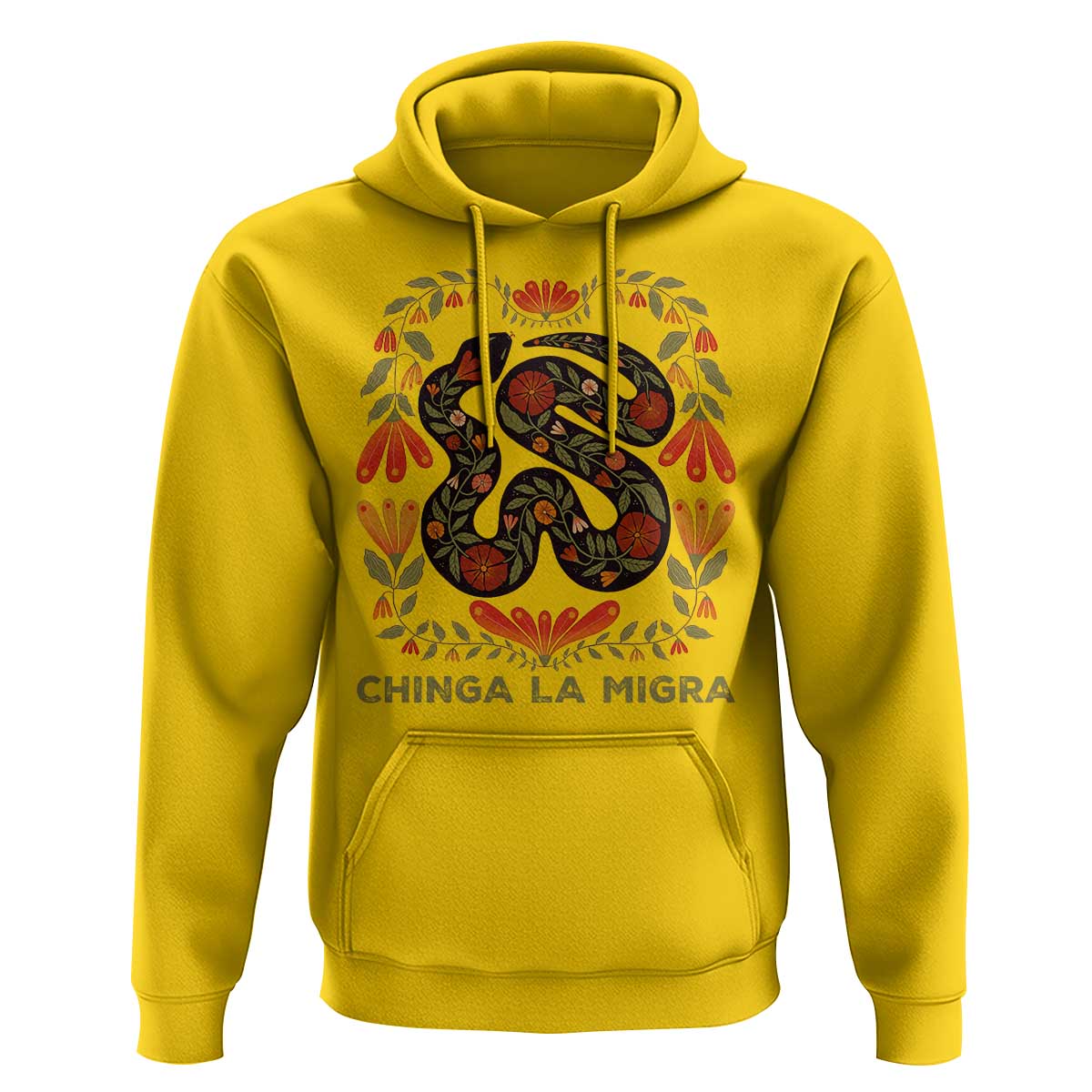 Immigrant Rights Hoodie Chinga La Migra - Wonder Print Shop