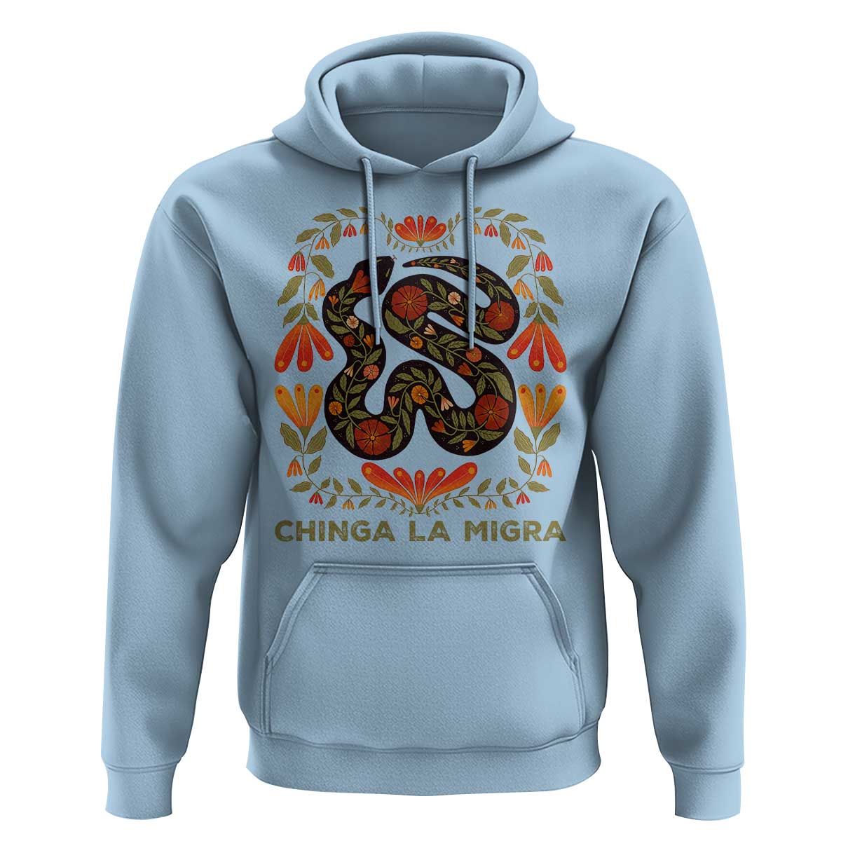 Immigrant Rights Hoodie Chinga La Migra - Wonder Print Shop