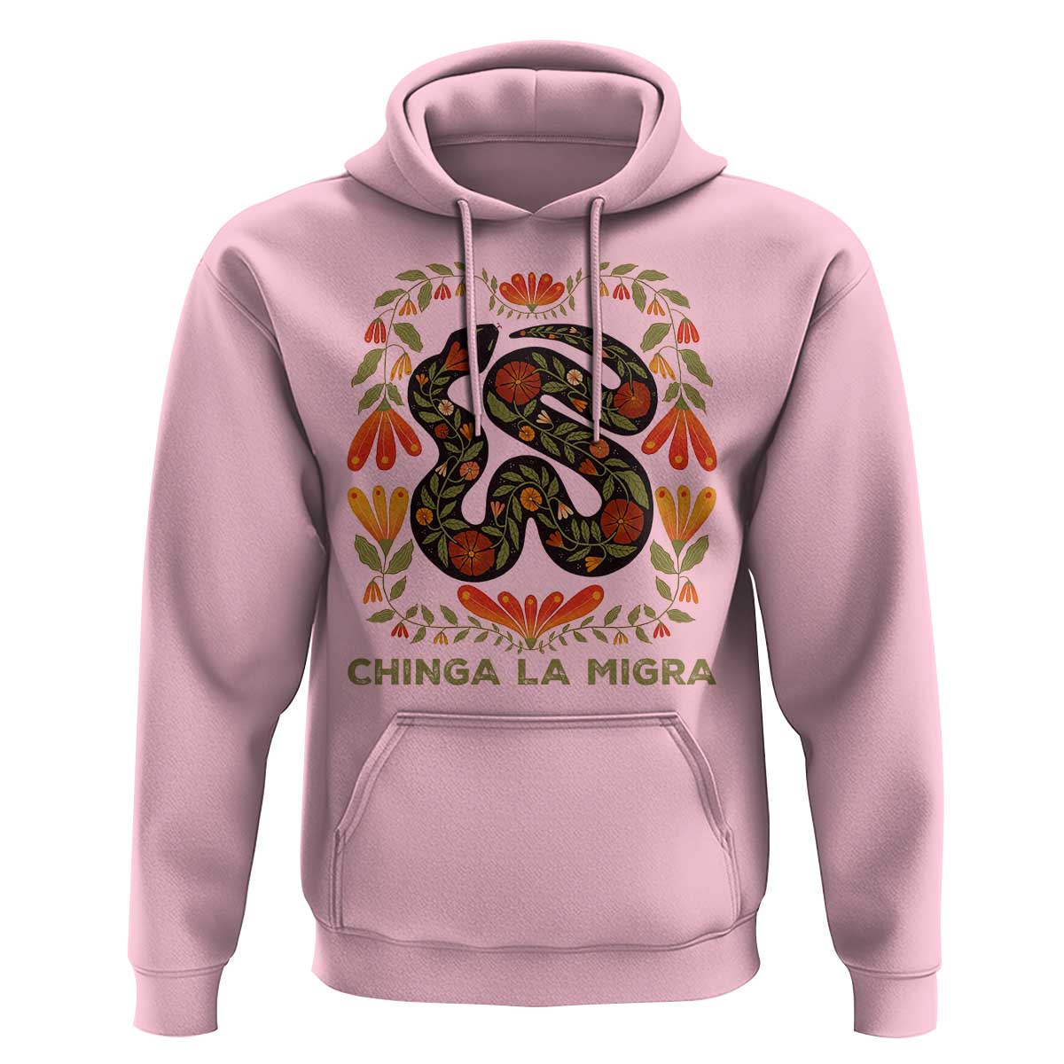 Immigrant Rights Hoodie Chinga La Migra - Wonder Print Shop
