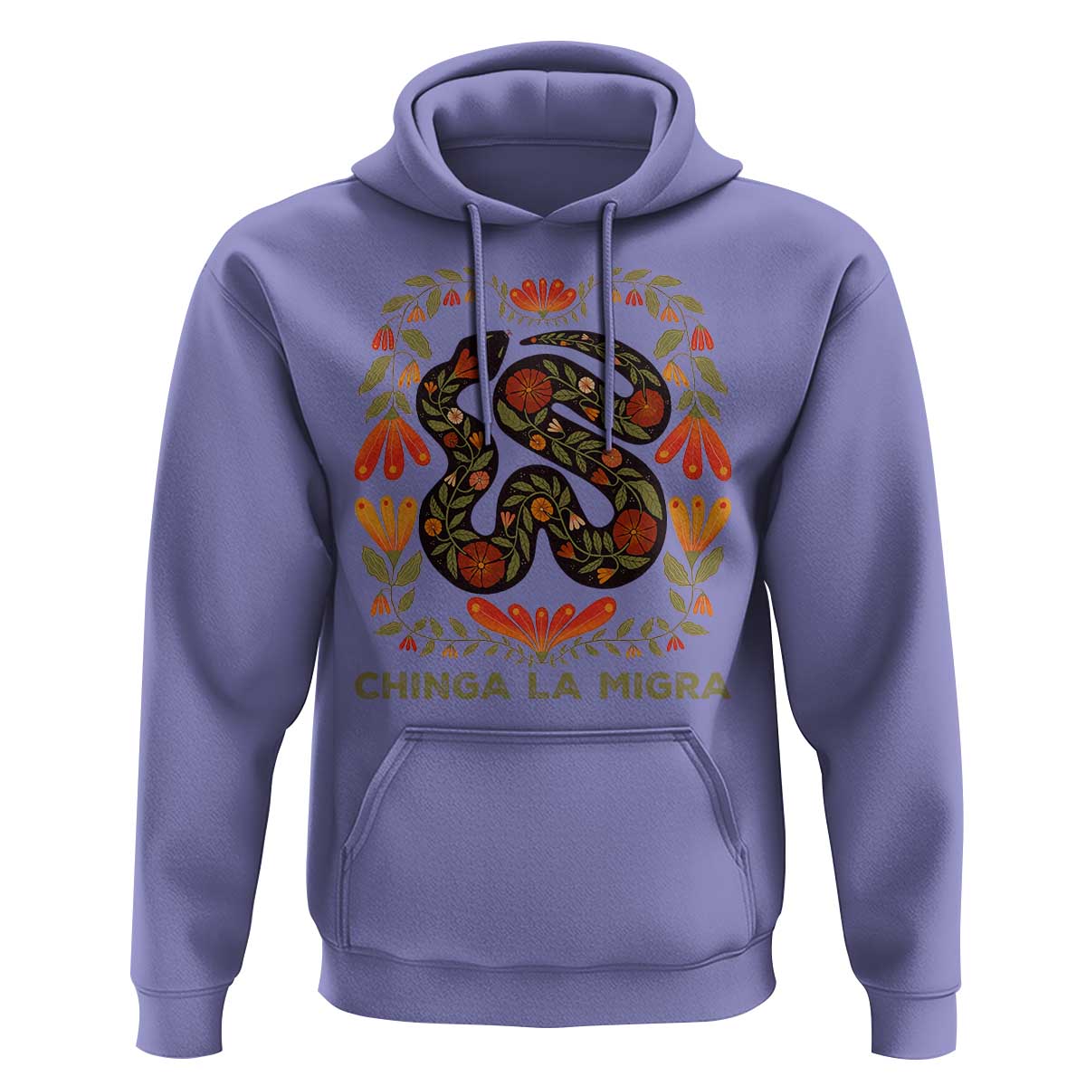 Immigrant Rights Hoodie Chinga La Migra - Wonder Print Shop