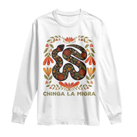 Immigrant Rights Long Sleeve Shirt Chinga La Migra - Wonder Print Shop