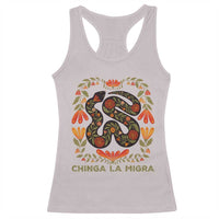 Immigrant Rights Racerback Tank Top Chinga La Migra - Wonder Print Shop