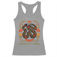 Immigrant Rights Racerback Tank Top Chinga La Migra - Wonder Print Shop