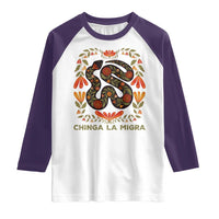 Immigrant Rights Raglan Shirt Chinga La Migra - Wonder Print Shop
