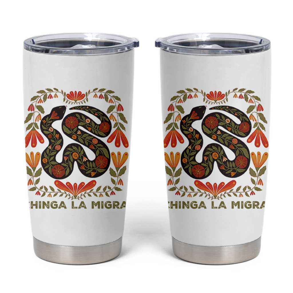 Immigrant Rights Tumbler Cup Chinga La Migra - Wonder Print Shop