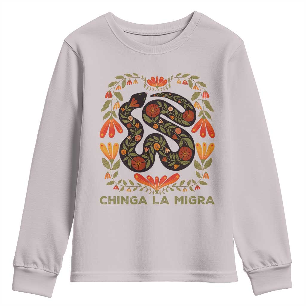 Immigrant Rights Youth Sweatshirt Chinga La Migra - Wonder Print Shop
