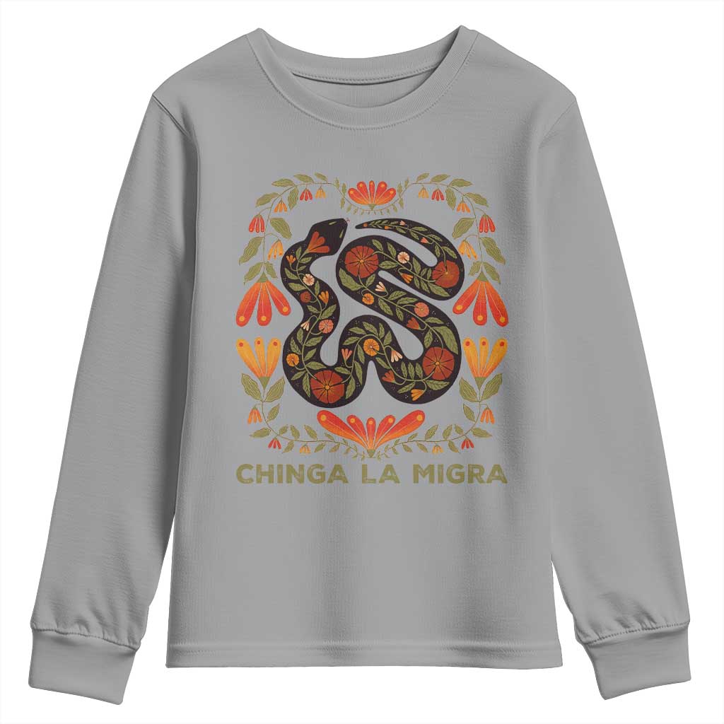Immigrant Rights Youth Sweatshirt Chinga La Migra - Wonder Print Shop